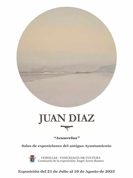 Exposicion de acuarelas de Juan Diaz en Comillas Cantabria